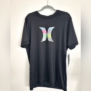 Hurley logo Black surf top